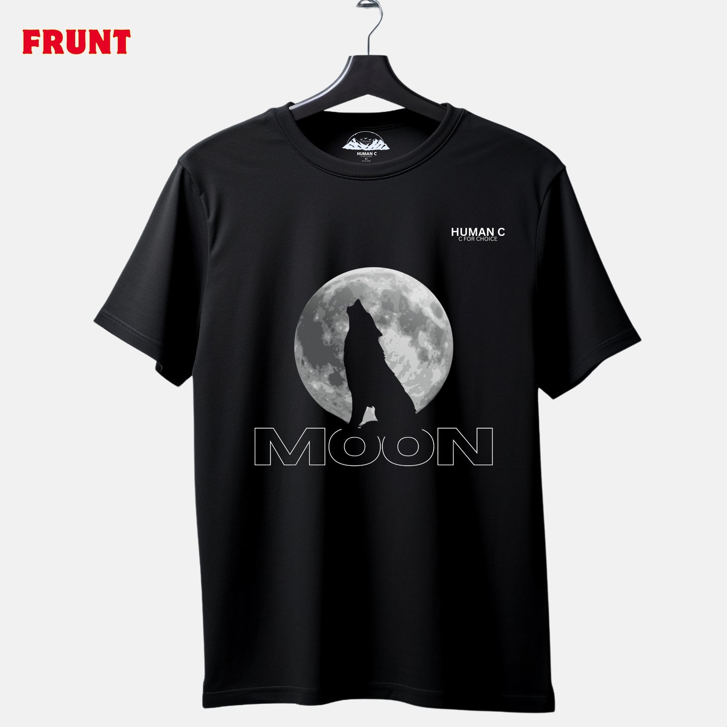 DARK MOON OVER SIZE DOWN SHOULDER T-SHIRT